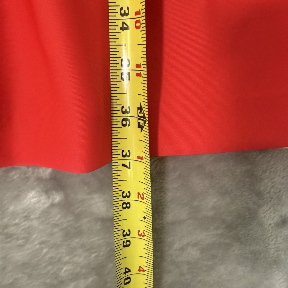 Calvin Klein White Coral Ombre Fit and Flare Dress Sleeveless Mini Pockets Sz 2 - Picture 5 of 7